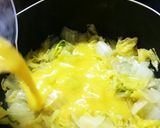 白菜と卵*オープンオムレツ作り方5写真