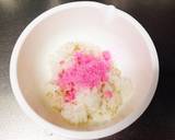 残りご飯で春らしいお花のおはぎ♪作り方1写真