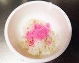 残りご飯で春らしいお花のおはぎ♪作り方1写真