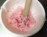 残りご飯で春らしいお花のおはぎ♪作り方2写真