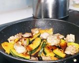 鶏肉とかぼちゃの甘辛焼き作り方5写真