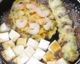 料理初心者向け豆腐と天ぷらの煮込み丼作り方3写真