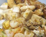 料理初心者向け豆腐と天ぷらの煮込み丼作り方6写真