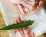 豚バラ肉でオクラの肉巻き♡温玉添え♪作り方2写真