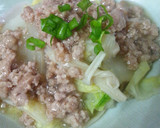 鍋の残りで♪白菜の挽き肉餡掛け作り方3写真