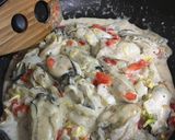 牡蠣と白菜のクリームさっと煮作り方5写真