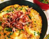 卵とチーズの粉なしお好み焼き作り方8写真