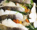 鱈と野菜のフライパン蒸し。作り方4写真
