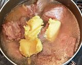牛肉かたまりの白味噌煮作り方3写真