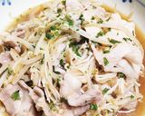 豚肉ともやしの和風梅肉蒸し作り方5写真
