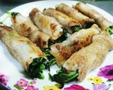 簡単！豆苗の豚肉巻き～梅ガーリック味～作り方5写真