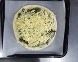 たっぷりネギとどじょうのピザ（醤油マヨ）作り方9写真