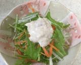 簡単♪水菜のシャキシャキサラダ♪作り方4写真