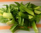 カンゾウの芽、菊芋と鯖のへしこの炒め物作り方3写真