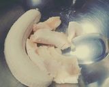 チョコバナナケーキ少しいちご風味作り方3写真