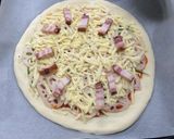 シャキシャキれんこんと銀杏のピザ作り方12写真