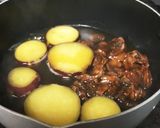 さつま芋と赤貝缶の煮物作り方3写真