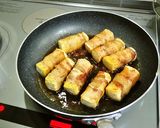 肉巻き豆腐✿カレー風味照り焼き作り方4写真