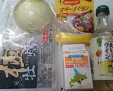 牡蠣の洋風クリームスープチャーハン作り方1写真