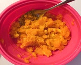 離乳食 かぼちゃとほうれん草の卵焼き☆作り方2写真