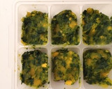 離乳食 かぼちゃとほうれん草の卵焼き☆作り方5写真