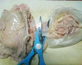 鶏皮とネギの生姜焼き風煮作り方1写真