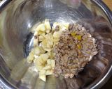 バナ納豆揚げ包み焼き バナナと納豆コラボ作り方3写真