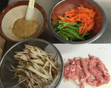 常備菜☆ごぼうといんげんの味噌炒め作り方1写真