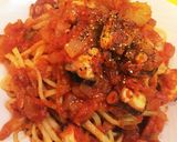 旨味が絡む!蛸とセロリのトマトパスタ作り方5写真