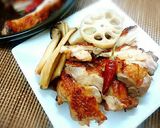 鶏もも肉とれんこんの焼きポン漬け作り方10写真