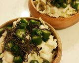 シャキシャキ長芋とオクラの旨サラダ♡♡作り方3写真
