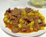 超簡単！キムチ鍋の素で作るピリ辛焼き肉！作り方5写真