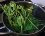 天然だしパックで作る 菜の花からしお浸し作り方3写真