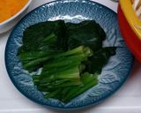 もやしとほうれん草ののっけたまご作り方2写真