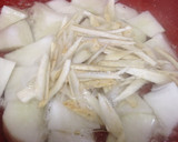 ばぁばの大根煮！牛肉牛蒡と一緒に作り方2写真