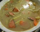 簡単★鮭のカレー豆乳シチュー作り方5写真