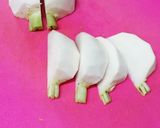 ふんわり、白かぶの春色あんかけ作り方1写真
