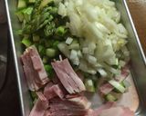 簡単！アスパラの豆腐クリームカルボナーラ作り方2写真