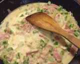 簡単！アスパラの豆腐クリームカルボナーラ作り方4写真