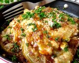 ハム卵マヨ乗せ♡玉ねぎのカレーチーズ焼き作り方11写真