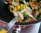 ほたるいかと海老と蛸のほうれん草ピラフ作り方6写真