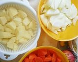 りんごとチョコでコクアップカレー作り方1写真