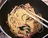 きのことベーコンのパスタ作り方4写真