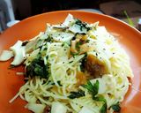 簡単美味しい梅しそエリンギパスタ^^作り方4写真