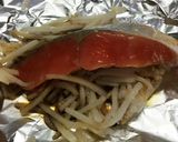 甘塩鮭のもやしオーブントースター焼き作り方1写真