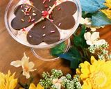 四つ葉のチョコとヨーグルトのパフェ作り方3写真