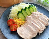 塩こうじで簡単★しっとり蒸し鶏作り方5写真