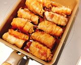 たれが美味しい♪キノコの豚バラ巻き作り方6写真