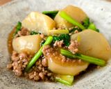 かぶと豚肉の炒めもの作り方7写真