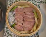 せいろでしっとり蒸し鶏と鶏皮串焼き作り方4写真